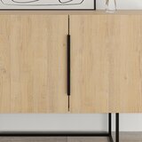 Marckeric Niska komoda u dekoru hrasta u prirodnoj boji 200x80 cm Titan – | shoptok.hr