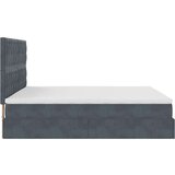  Okvir kreveta s madracima tamnosivi 180x200cm baršunasti | shoptok.hr
