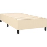 Krevet s oprugama i madracem krem 90 x 200 cm od tkanine | shoptok.hr