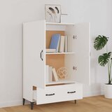  Visoka komoda bijela 70 x 31 x 115 cm od konstruiranog drva | shoptok.hr