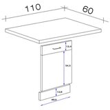 Flex-Well Letvica Pomivalnega Stroja Venezia Valero, Bela, Š. 60 Cm | Shoptok.si