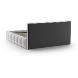 Micadoni Home Svijetlo sivi tapecirani bračni krevet s prostorom za odlaganje s podnicom 160x200 cm Lupine – | shoptok.hr