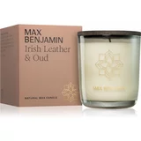 Max Benjamin Irish Leather & Oud dišeča sveča 210 g