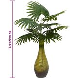 vidaXL Umetna rastlina palme 9 listov 65 cm zelena | Shoptok.si