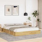  Okvir kreveta bez madraca 140x200 cm puno drvo hrast | shoptok.hr