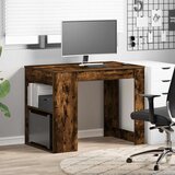  Radni stol s ladicom i policom dimljeni hrast 102x62x77,5 cm | shoptok.hr