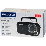 Blow RA12 prenosni AM/FM radio s Bluetoothom črno-belo | Shoptok.si
