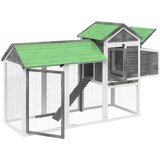  Kokošinjac sivi 193 x 65 x 117 cm od masivne borovine | shoptok.hr