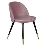 Venture Home Velvet blagovaonska stolica, puder roza, set od 2 Slike