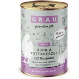 GRAU Schlemmertöpfchen bez žitarica 6 x 400 g - Piletina i pureća srca | shoptok.hr