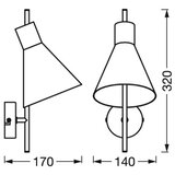 Osram LED zidna lampa DECOR TOKIO LED/5W/230V crna | Eponuda.com