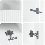  3-dijelni LED TV kabinet ARNHEM 3 kom. Bijela visokog sjaja | Shoptok.si