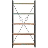Police za knjige s 5 razina 90 x 30 x 180 cm obnovljeno drvo | Eponuda.com
