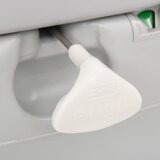  Prijenosni toalet za kampiranje sivo-bijeli 22+12 L HDPE | shoptok.hr