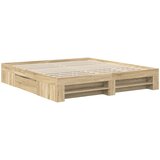  Krevetna konstrukcija s uzglavljem Sonoma hrast 180 x 200 cm | shoptok.hr