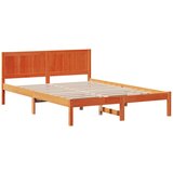 vidaXL konstrukcija postelje rjava 140 x 200 cm trden borov les, (5000022947) | Shoptok.si
