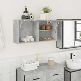  Kupaonski zidni ormarić beton sivi 80x25x40cm konstruirano drvo | shoptok.hr