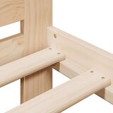 vidaXL Posteljni okvir brez vzmetnice 120x190 cm trdna borovina | Shoptok.si