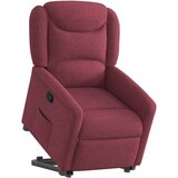  Naslonjač na podizanje od tkanine crvena boja vina | shoptok.hr