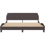  Okvir za krevet Dover tamnosmeđi 180x200 cm od tkanine | shoptok.hr
