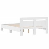  Okvir za krevet s uzglavljem i LED svjetlima bijeli 120x190 cm | shoptok.hr