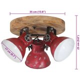  Stropna svjetiljka 25 W pohabano crvena 35 x 35 x 25 cm E27 | shoptok.hr