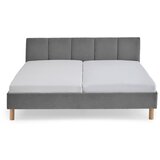 Meise Möbel Siva oblazinjena zakonska postelja brez letvenega dna 180x200 cm Joker – | Shoptok.si