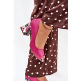 Boto Leather pumps with decorative heel Fuchsia Lewski Shoes | shoptok.hr