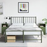 vidaXL Nočna omarica 2 kosa olivno zelena 34,5x39x62 cm jeklo Cene