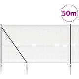 vidaXL varjena žična ograja s 13 koničastimi palicami Siva 1.5x50 m Jeklo | Shoptok.si