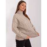 Wool Fashion Italia Sweater-AT-SW-23401.97P-dark beige | Shoptok.si