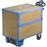 eurokraft pro zabojni voziček z električnim pogonom, stene iz mdf-plošč, s pokrovom, dxšxv 1430 x 730 x 1200 mm | Shoptok.si