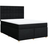  Krevet s oprugama i madracem crni 140x200 cm od tkanine | shoptok.hr