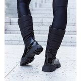 Gemre Black insulated patent boots Villafranca | Shoptok.si