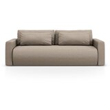 Cosmopolitan Design Svetlo rjava raztegljiva sedežna garnitura s prostorom za shranjevanje 238 cm Belfast – | Shoptok.si