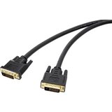 Renkforce DVI televizor, monitor priključni kabel [1x muški konektor dvi, 24 + 1 pol - 1x muški konektor dvi, 24 + 1 pol] 7.50 m crna | Eponuda.ba