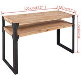 vidaXL Konzolni stol od Masivnog Drveta Bagrema 120x40x85 cm | shoptok.hr