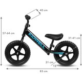Kidwell Rebel dječji bicikl bez pedala, crni | shoptok.hr