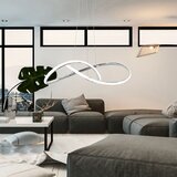 Toolight Stropna viseća svjetiljka prsten moderna LED + daljinski upravljač APP396-CP bijela | shoptok.hr