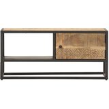 vidaXL TV omarica z izrezljanimi vrati 90x30x40 cm mangov les | Shoptok.si