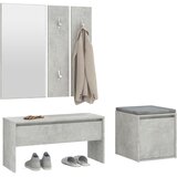  Set namještaja za hodnik siva boja betona konstruirano drvo | shoptok.hr