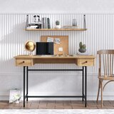 Hanah home dixie - sapphire oak, black sapphire oakblack study desk Cene