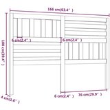  Uzglavlje za krevet 166 x 4 x 100 cm od masivne borovine | shoptok.hr