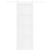  Klizna vrata Bijela 83 x 232 cm Masivna borovina | shoptok.hr