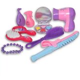 Magic Toys 9-delni lepotilni set roza barve z igralno školjkasto šminko, glavnikom in dodatki | Shoptok.si