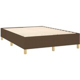  Box spring s madracem LED tamnosmeđi 140x200 cm tkanina | shoptok.hr