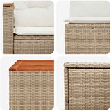  Set sofe 8 kom. Bež i krem bijela Poli Rattan i čelik | shoptok.hr
