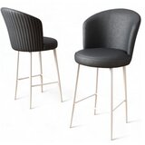 Hanah home Set barskih stolica Uras, 4 dijela, antracit-bijela | Eponuda.ba