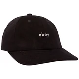 Obey Lowercase corduroy 6 panel str Crna