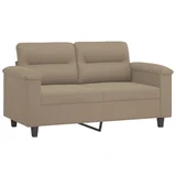 Maison Chic kavč - Sofa - Kanape dvosed taupe 120 cm tkanina iz mikrovlaken, (21727051)